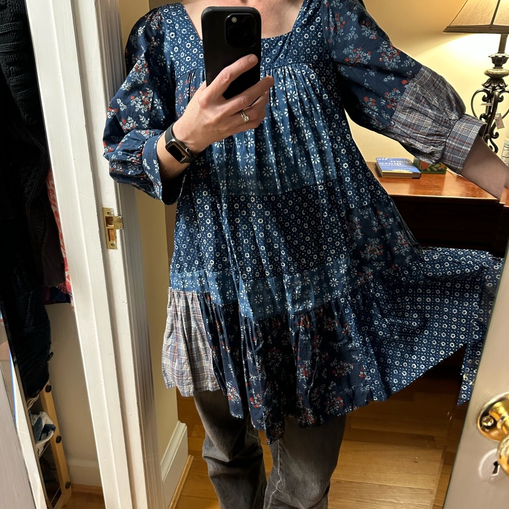 Christy Dawn patchwork dress, GUC